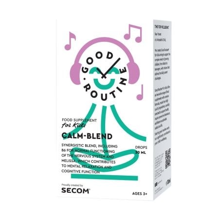 Calm-Blend picaturi pentru copii Good Routine, 30 ml, Secom
