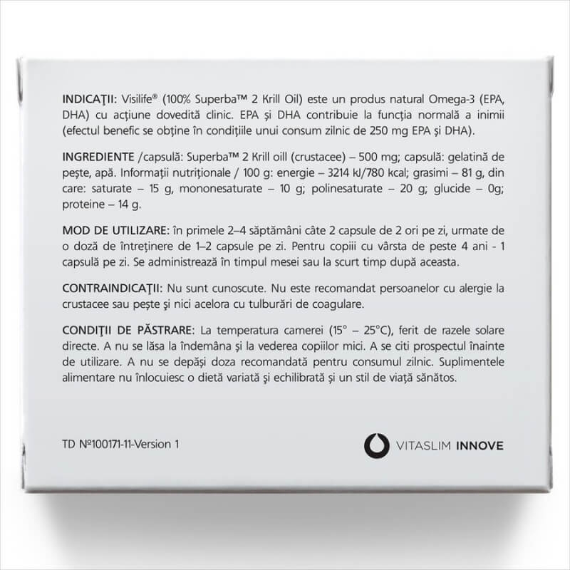 Visilife, 30 capsule, Vitaslim Visilife, 30 capsule, Vitaslim