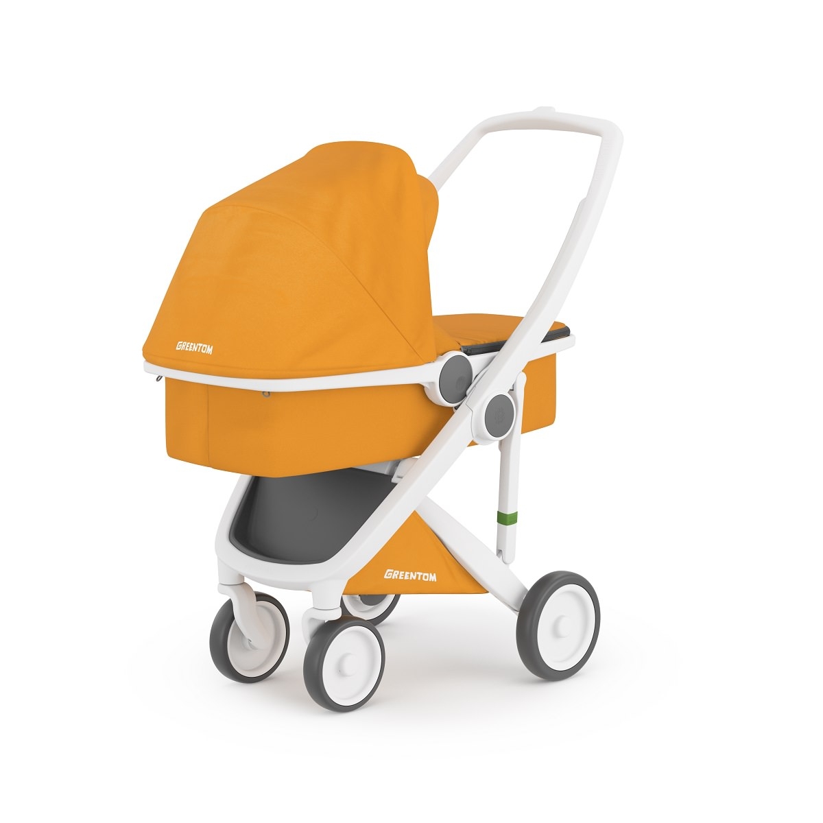 Carucior 2 In 1, Greentom, 100% Ecologic, White Sunflower Carucior 2 In 1, Greentom, 100% Ecologic, White Sunflower