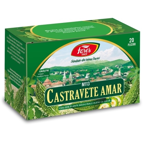 Ceai castravete amar M113, 20 plicuri, Fares