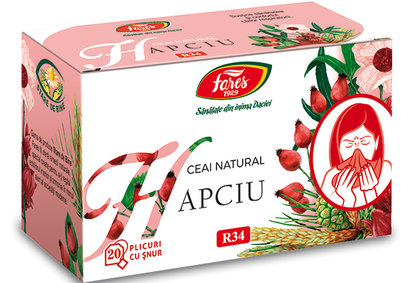 Hapciu ceai 20plicuri cu snur, Fares