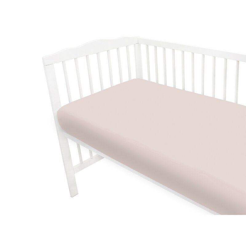 Cearceaf cu elastic, MimiNu, Jerse, Pentru pat 160x80 cm, Material certificat Oeko Tex Standard 100, Powder Pink Cearceaf cu elastic, MimiNu, Jerse, Pentru pat 160x80 cm, Material certificat Oeko Tex Standard 100, Powder Pink