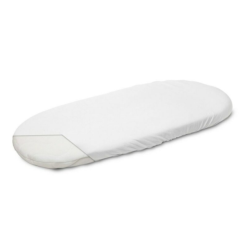 Cearceaf cu elastic, New Baby, Pentru landou, Din Bumbac, 35 x 75 cm, 0 luni+, Grey