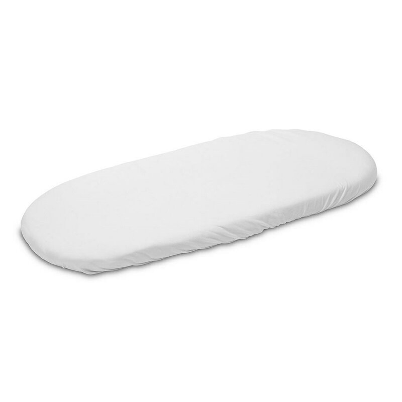 Cearceaf cu elastic, New Baby, Pentru landou, Din Bumbac, 35 x 75 cm, 0 luni+, White Cearceaf cu elastic, New Baby, Pentru landou, Din Bumbac, 35 x 75 cm, 0 luni+, White