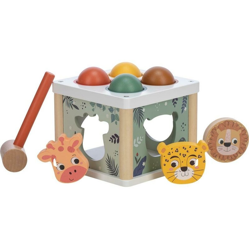 Centru de activitati, Free2Play, Cu figurine, Cu ciocanel, Din lemn, Conform cu standardul european de securitate EN71/123, 15 x 15 x 12 cm, 12 luni+, Multicolor Centru de activitati, Free2Play, Cu figurine, Cu ciocanel, Din lemn, Conform cu standardul european de securitate EN71/123, 15 x 15 x 12 cm, 12 luni+, Multicolor