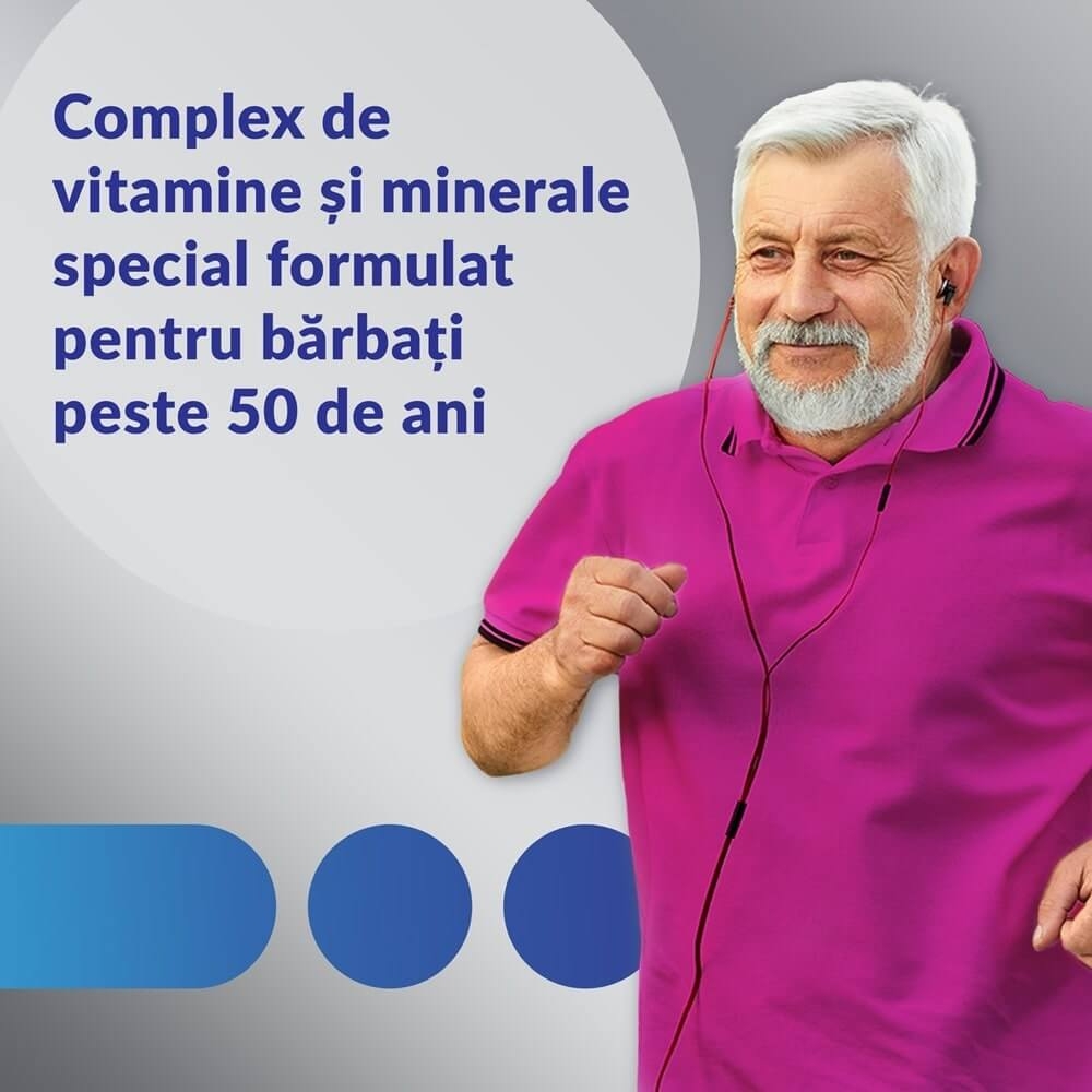 Centrum Silver 50+ pentru barbati, 60 comprimate, GSK (Haleon) Centrum Silver 50+ pentru barbati, 60 comprimate, GSK (Haleon)