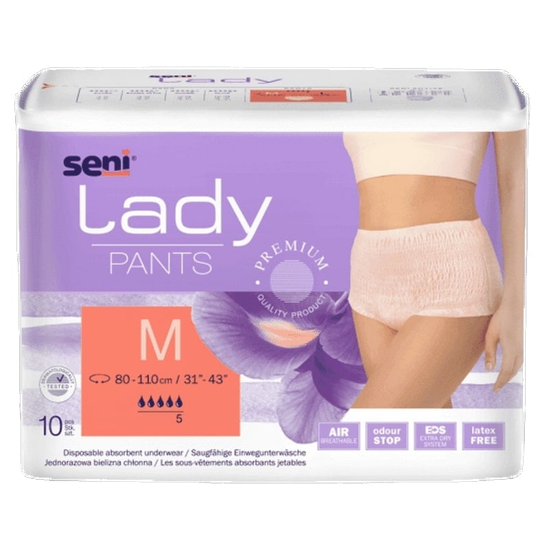 Chiloti incontinenta urinara femei Lady Pants, M, 10 bucati, Seni Chiloti incontinenta urinara femei Lady Pants, M, 10 bucati, Seni