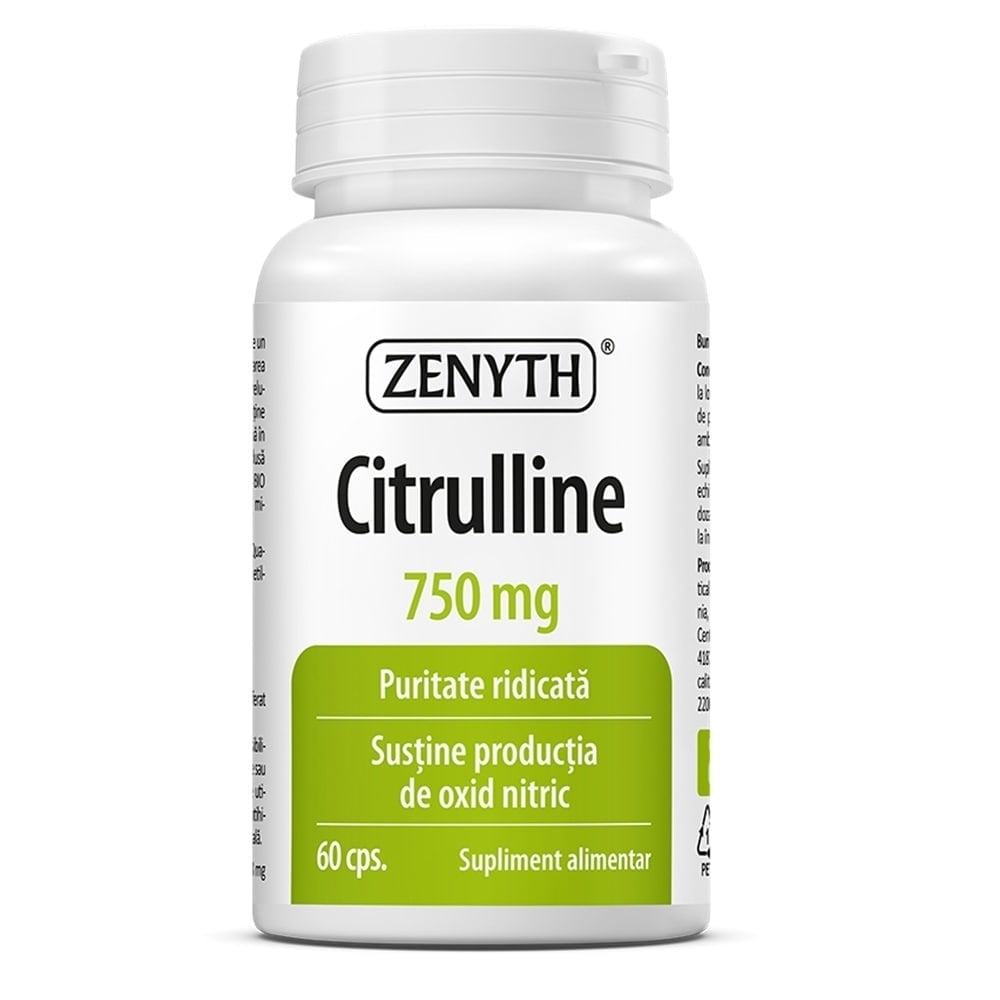 Citrulline 750 mg, 60 capsule, Zenyth Citrulline 750 mg, 60 capsule, Zenyth