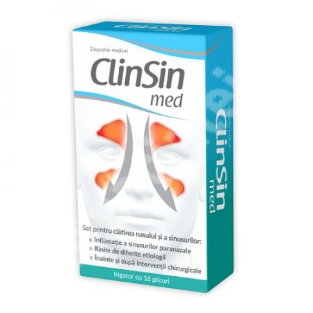 ClinSin Med, 16 plicuri + irigator, Zdrovit ClinSin Med, 16 plicuri + irigator, Zdrovit