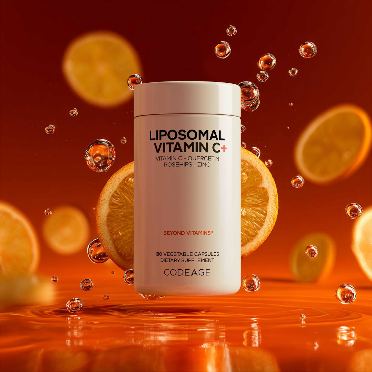 Vitamina C liposomala formula avansata pentru absorbtie superioara CodeAge, 180 capsule, GNC