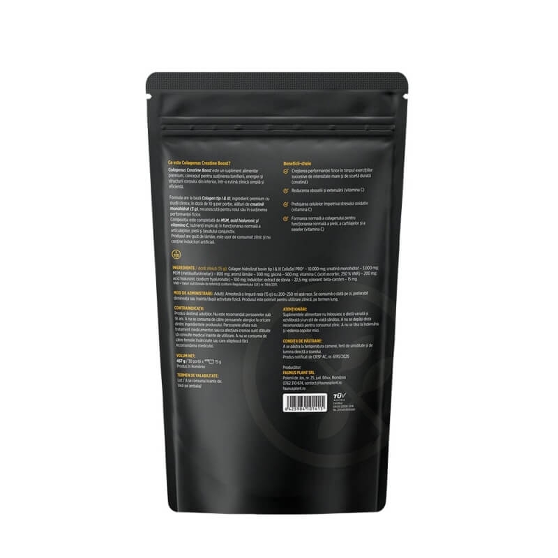 Colagenus Creatine Boost pudra, 457 g, Faunus Plant Colagenus Creatine Boost pudra, 457 g, Faunus Plant