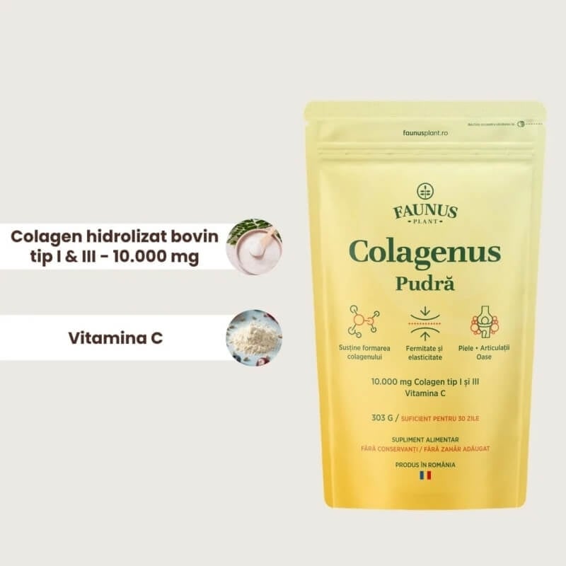 Colagenus cu vitamina C pudra, 303 g, Faunus Plant