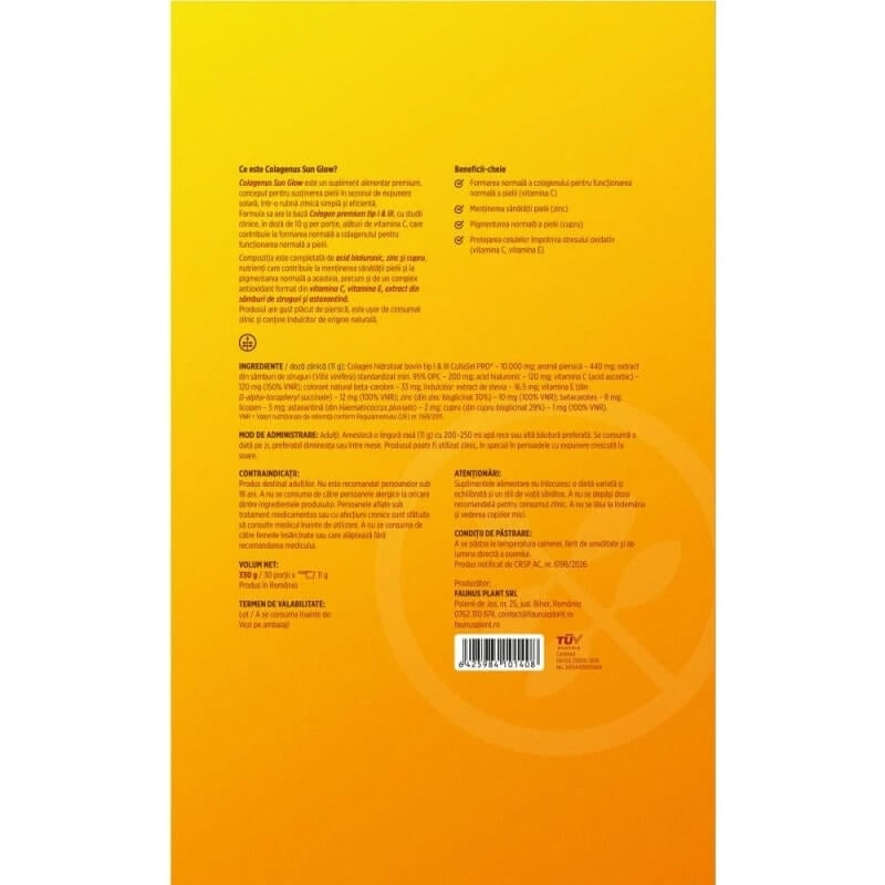 Colagenus Sun Glow pudra, 330 g, Faunus Plant Colagenus Sun Glow pudra, 330 g, Faunus Plant