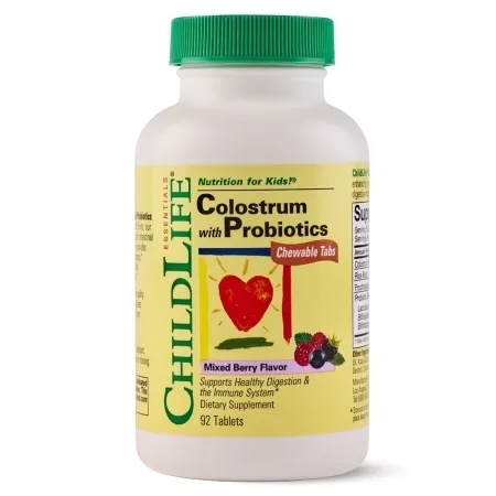 Colostrum with Probiotics ChildLife Essentials, 92 tablete, Secom Colostrum with Probiotics ChildLife Essentials, 92 tablete, Secom