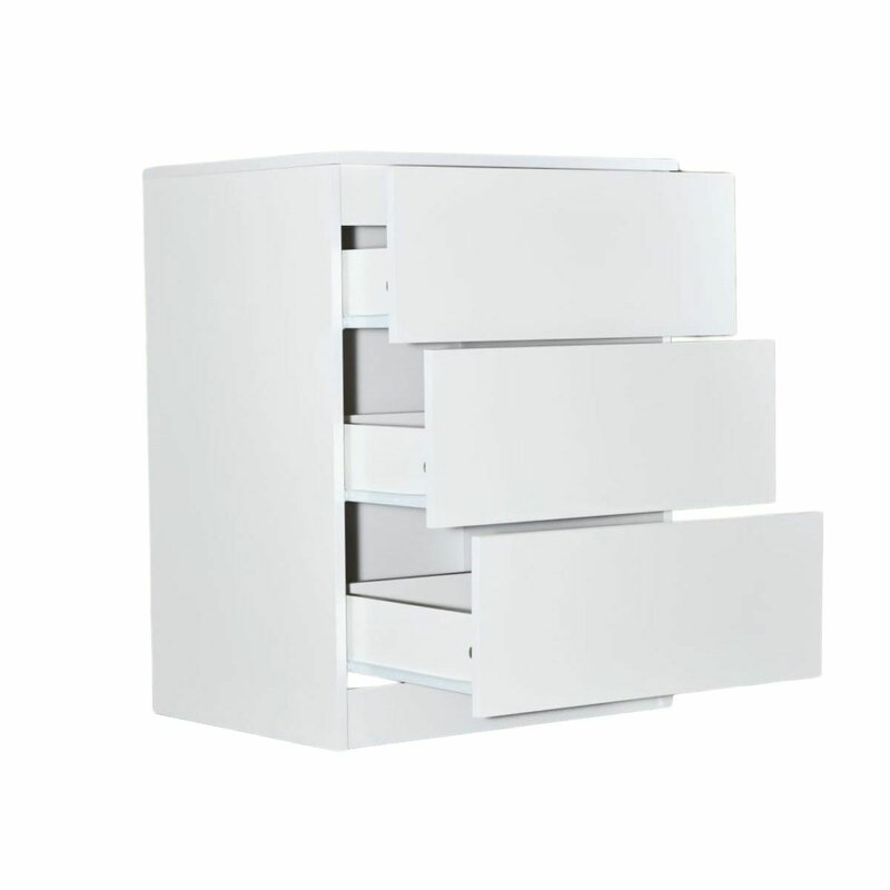 Comoda, Qmini, Wladi, Cu masa pentru infasat demontabila, Cu 3 sertare, Din pal+placa HDF, Alb Comoda, Qmini, Wladi, Cu masa pentru infasat demontabila, Cu 3 sertare, Din pal+placa HDF, Alb