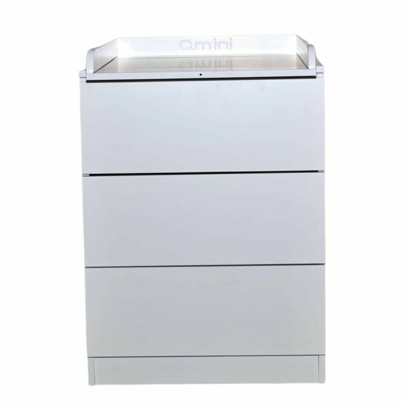 Comoda, Qmini, Wladi, Cu masa pentru infasat demontabila, Cu 3 sertare, Din pal+placa HDF, Alb Comoda, Qmini, Wladi, Cu masa pentru infasat demontabila, Cu 3 sertare, Din pal+placa HDF, Alb