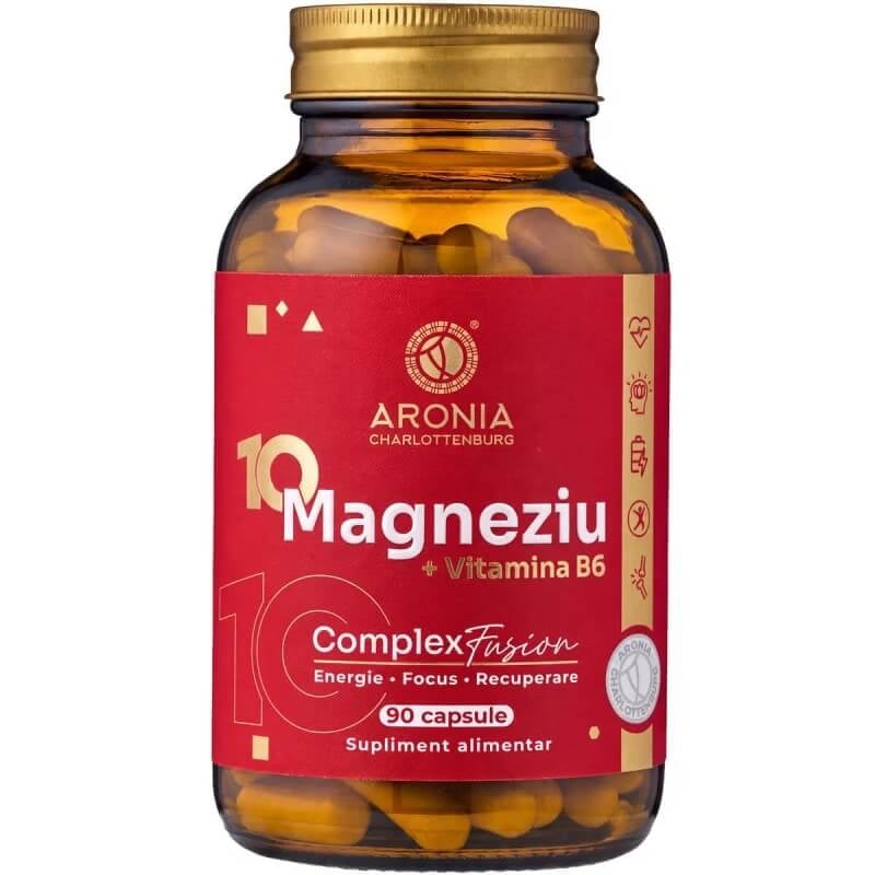 Complex Fusion 10 forme de magneziu + vitamina B6, 90 capsule, Aronia Charlottenburg Complex Fusion 10 forme de magneziu + vitamina B6, 90 capsule, Aronia Charlottenburg
