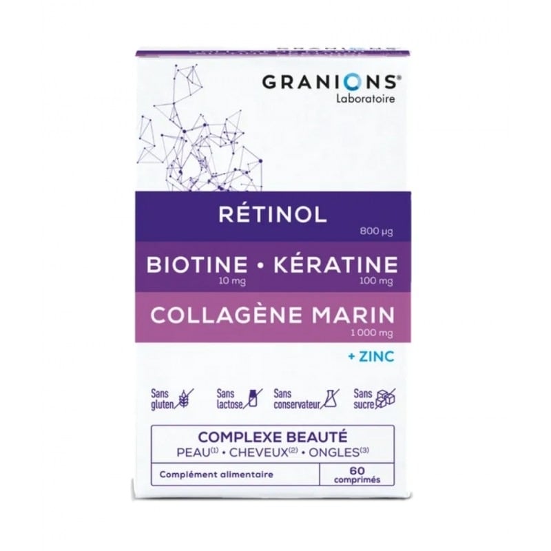 Complexe Beaute piele, par si unghii, 60 comprimate, Granions Complexe Beaute piele, par si unghii, 60 comprimate, Granions