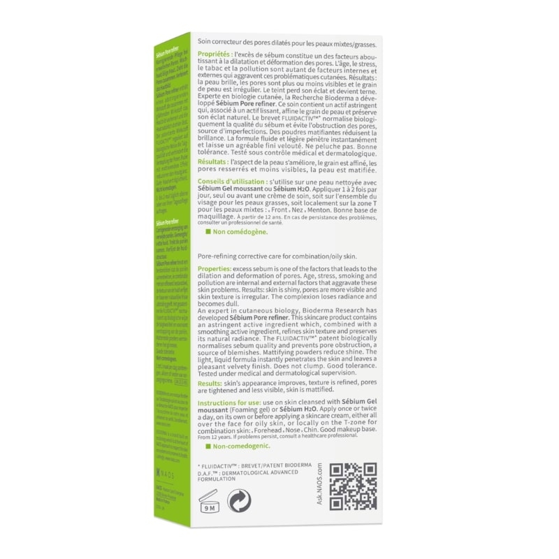 Concentrat corector pentru pori dilatati Sebium Pore Refiner, 30 ml, Bioderma Concentrat corector pentru pori dilatati Sebium Pore Refiner, 30 ml, Bioderma