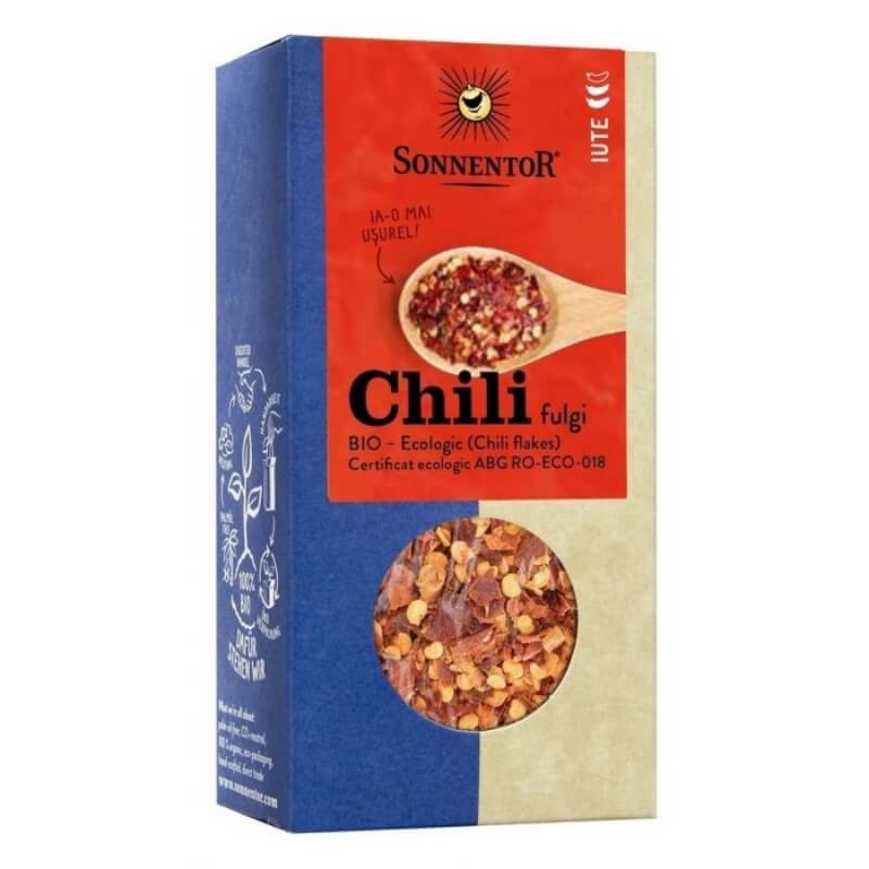 Condiment chili fulgi eco, 45 g, Sonnentor Condiment chili fulgi eco, 45 g, Sonnentor