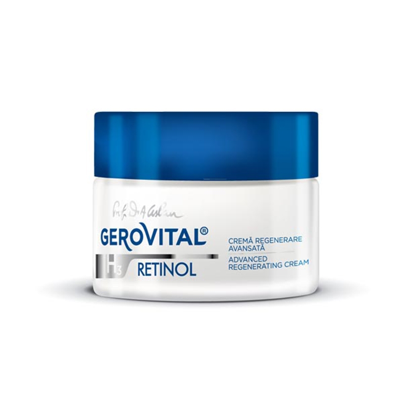 Crema pentru regenerare avansata H3 Retinol, 50 ml, Gerovital Crema pentru regenerare avansata H3 Retinol, 50 ml, Gerovital