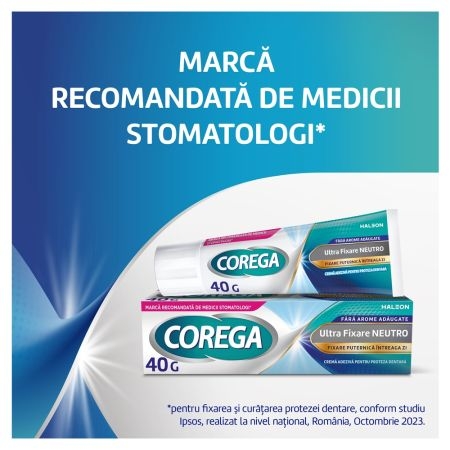 Crema adeziva pentru proteza dentara Neutro Corega, 40 g, Gsk (Haleon) Crema adeziva pentru proteza dentara Neutro Corega, 40 g, Gsk (Haleon)