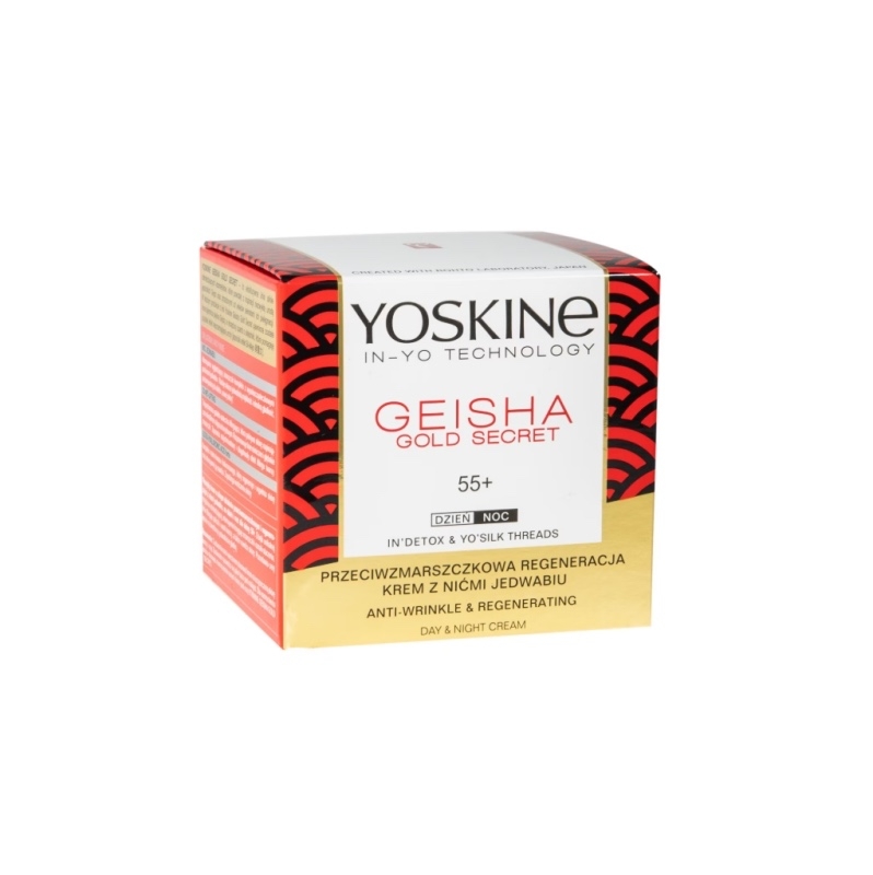 Crema antirid si fermitate pentru ten 65+ Geisha Gold Secret, 50 ml, Yoskine Crema antirid si fermitate pentru ten 65+ Geisha Gold Secret, 50 ml, Yoskine