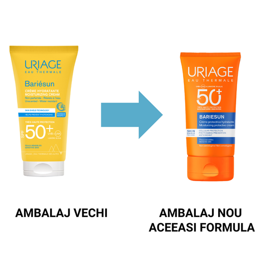 Bariesun crema protectie solara fara parfum SPF 50+, 50 ml, Uriage Bariesun crema protectie solara fara parfum SPF 50+, 50 ml, Uriage
