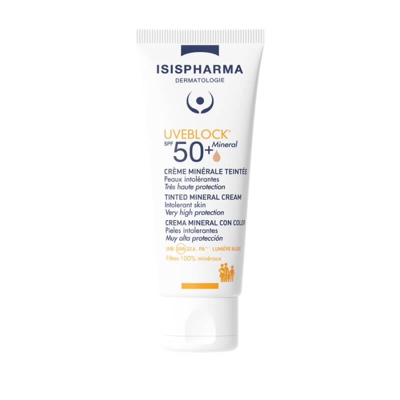 Crema nuantatoare SPF 50+ Uveblock Mineral, 40 ml, Isispharma Crema nuantatoare SPF 50+ Uveblock Mineral, 40 ml, Isispharma