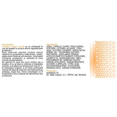 Cutaden Repair crema, 50 ml, Antibiotice SA