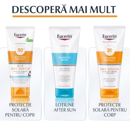 Crema de fata SPF 50+ Sun Protection Sensitive Protect, 50 ml, Eucerin