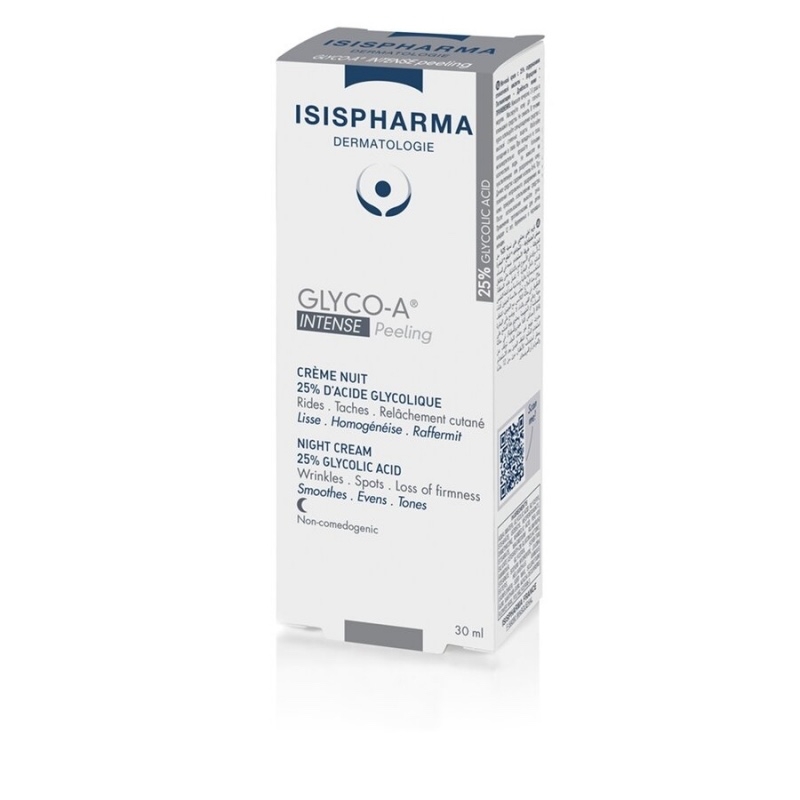 Crema de noapte cu 25% acid glicolic Glyco-A Intense Peeling, 30 ml, Isispharma