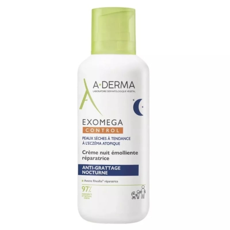 Crema de noapte reparatoare Exomega Control, 400 ml, A-Derma Crema de noapte reparatoare Exomega Control, 400 ml, A-Derma