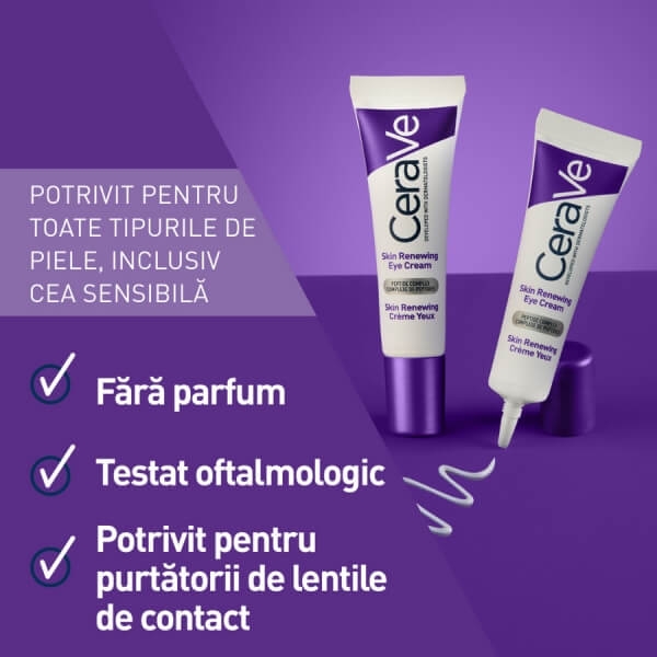 Crema contur ochi antirid Skin Renewing, 14 ml, Cerave Crema contur ochi antirid Skin Renewing, 14 ml, Cerave