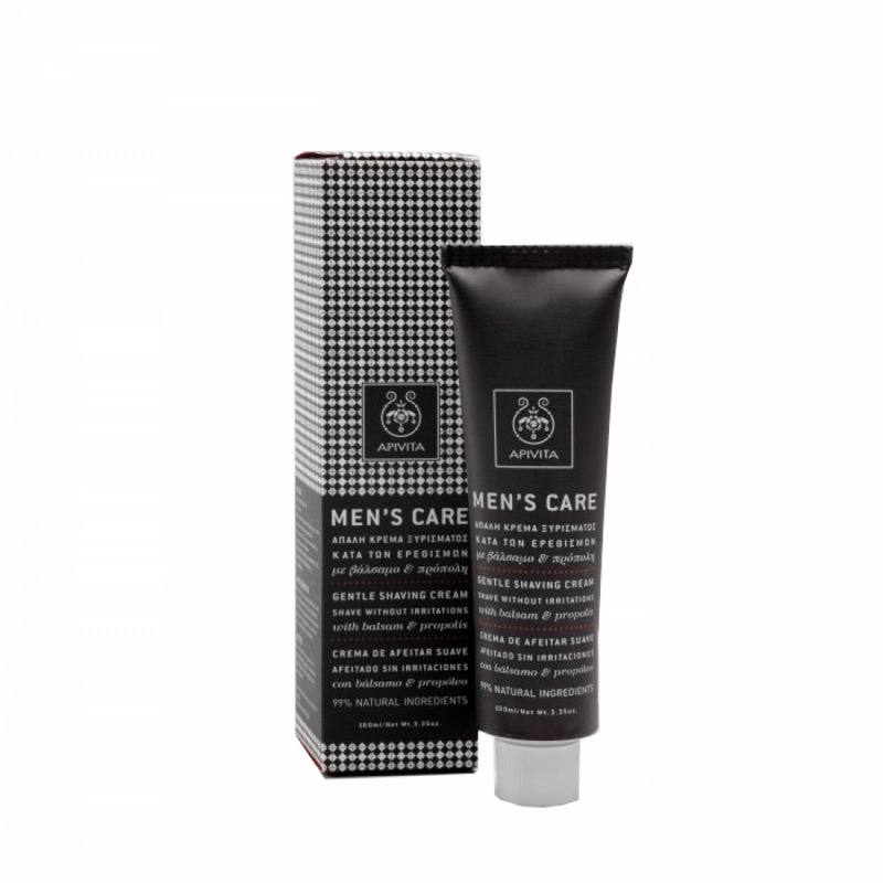 Crema de ras pentru barbati Men`s Care, 100 g, Apivita Crema de ras pentru barbati Men`s Care, 100 g, Apivita