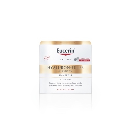 Crema de fata SPF 15 Hyaluron Filler + Elasticity, 50 ml, Eucerin