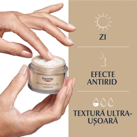 Crema de fata SPF 15 Hyaluron Filler + Elasticity, 50 ml, Eucerin