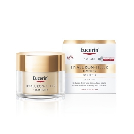 Crema de fata SPF 15 Hyaluron Filler + Elasticity, 50 ml, Eucerin