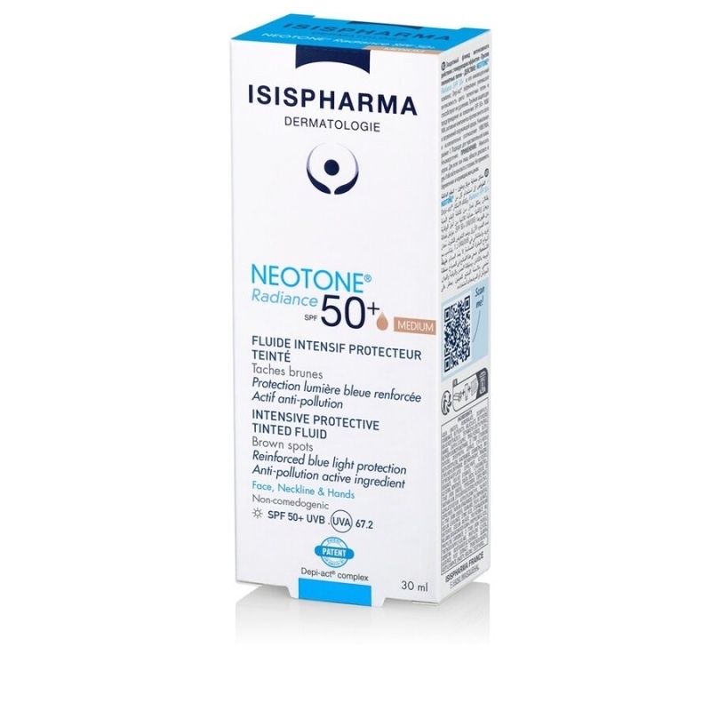 Crema depigmentanta nuantatoare SPF50+ Medium Neotone Radiance, 30 ml, Isispharm Crema depigmentanta nuantatoare SPF50+ Medium Neotone Radiance, 30 ml, Isispharm