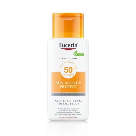 Gel crema de fata si corp impotriva alergiei la soare SPF 50+ Sun Protection Allergy Protect, 150 ml, Eucerin Gel crema de fata si corp impotriva alergiei la soare SPF 50+ Sun Protection Allergy Protect, 150 ml, Eucerin
