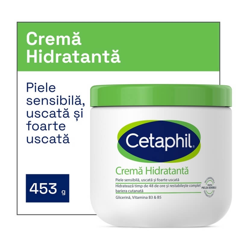 Crema hidratanta pentru corp, 453 g, Cetaphil Crema hidratanta pentru corp, 453 g, Cetaphil