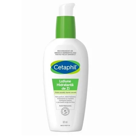 Lotiune hidratanta de zi cu acid hialuronic, 88 ml, Cetaphil