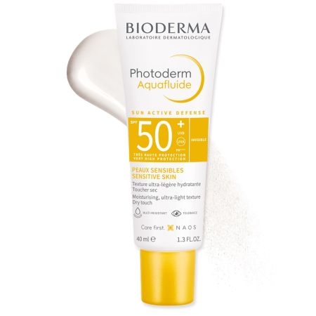 Crema lejera cu SPF50+ Invisible Aquafluide Photoderm, 40 ml, Bioderma Crema lejera cu SPF50+ Invisible Aquafluide Photoderm, 40 ml, Bioderma