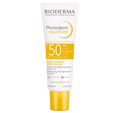 Crema lejera cu SPF50+ Invisible Aquafluide Photoderm, 40 ml, Bioderma Crema lejera cu SPF50+ Invisible Aquafluide Photoderm, 40 ml, Bioderma