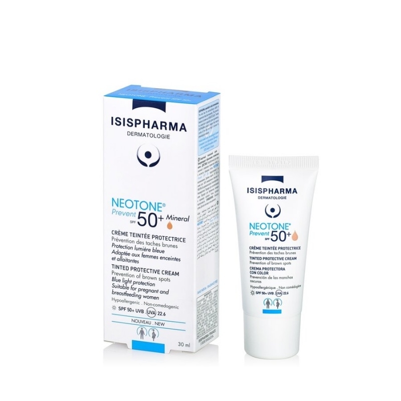 Crema nuantatoare SPF 50+ Medium Neotone Prevent, 30 ml, Isispharma Crema nuantatoare SPF 50+ Medium Neotone Prevent, 30 ml, Isispharma