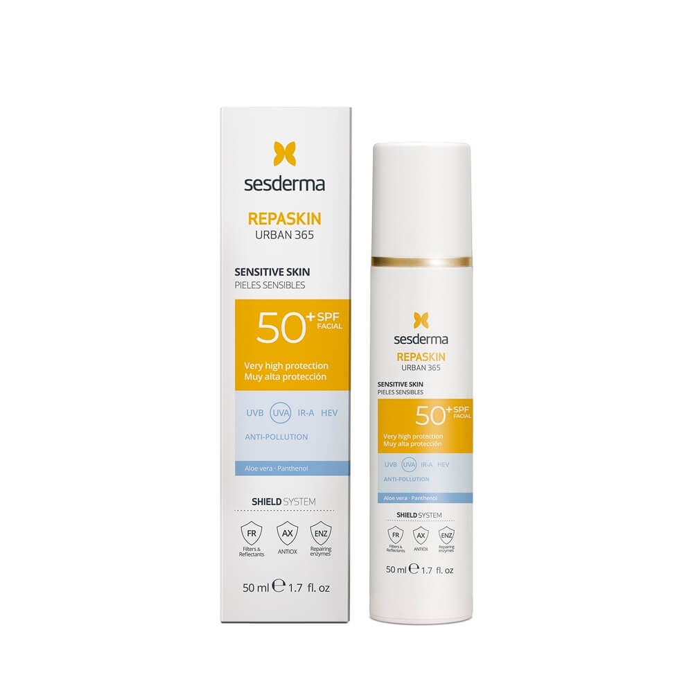 Crema pentru ten sensibil SPF 50 Repaskin Urban 365, 50 ml, Sesderma Crema pentru ten sensibil SPF 50 Repaskin Urban 365, 50 ml, Sesderma