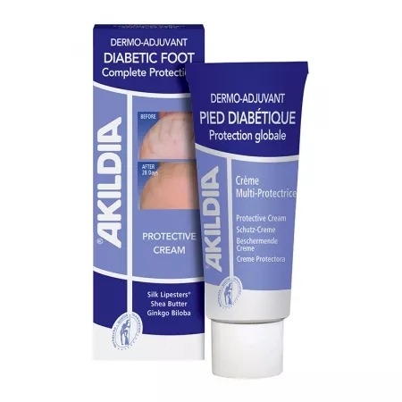 Crema protectoare pentru piciorul diabeticului Akildia, 75ml, Asepta