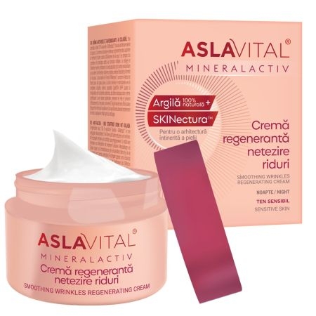 Crema regeneranta pentru netezirea ridurilor Mineralactiv, 50 ml, Aslavital Crema regeneranta pentru netezirea ridurilor Mineralactiv, 50 ml, Aslavital