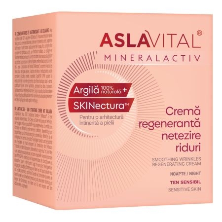 Crema regeneranta pentru netezirea ridurilor Mineralactiv, 50 ml, Aslavital Crema regeneranta pentru netezirea ridurilor Mineralactiv, 50 ml, Aslavital
