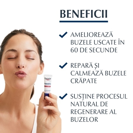 Balsam de buze reparator Aquaphor, 10 g, Eucerin Balsam de buze reparator Aquaphor, 10 g, Eucerin